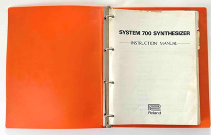 Roland-System 700 original user manual